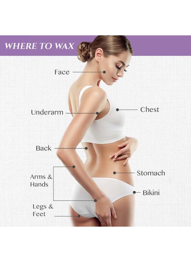 Satin Smooth Satin Smooth Ultra Sensitive Zinc Oxide Wax, Hair Removal for Fine to Medium Hair, Safe for Delicate & Sensitive Skin, Waxing Kit, 14 oz, 1-Pack  - Image 5