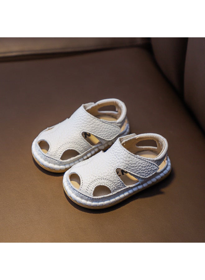 Summer New Baby Sandals 0-3 Years Old Boys' Toddler Shoes Soft Sole Female Baby Breathable Velcro Beach Shoes