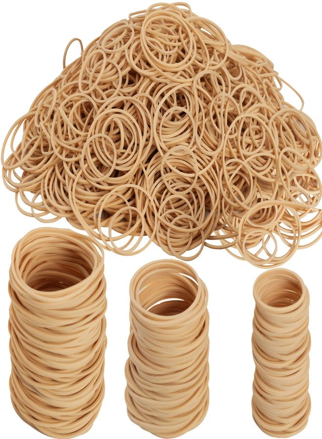 HSNOHSN Rubber Bands Assorted Size#10 Size#16 Size19 Beige 0.5lb Rubber Bands for Office Supplies Money School Home - Image 2
