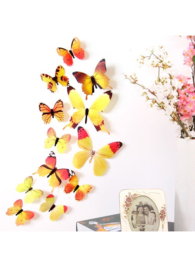 NIBEMINENT 3D Butterfly Wall Decoration Multicolour 20 x 10 10cm - Image 1