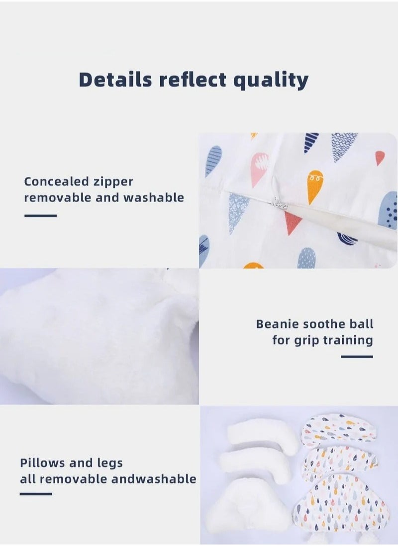 MIXDE Baby Newborn Nursing Sleeping Pillow Anti-Startle Toddler Boys and Girls Comfortable Lightweight Shaping Pillows for Kids Infants Superhigh Quality  - Image 3