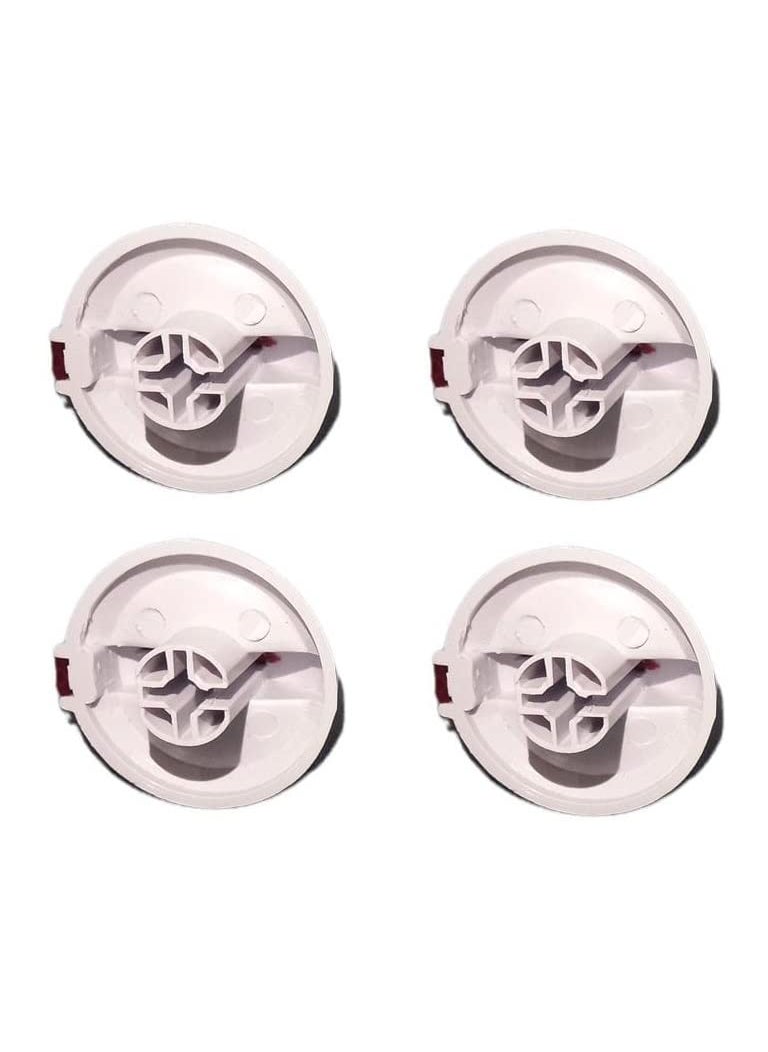 SANAVYA SANAVYA Knobs for Whirlpool Washing Machine Pack of 4 Washine Machine Timer Knobs for Whirlpool Semi Automatic Washing Machine White Color Set of 4  - Image 2
