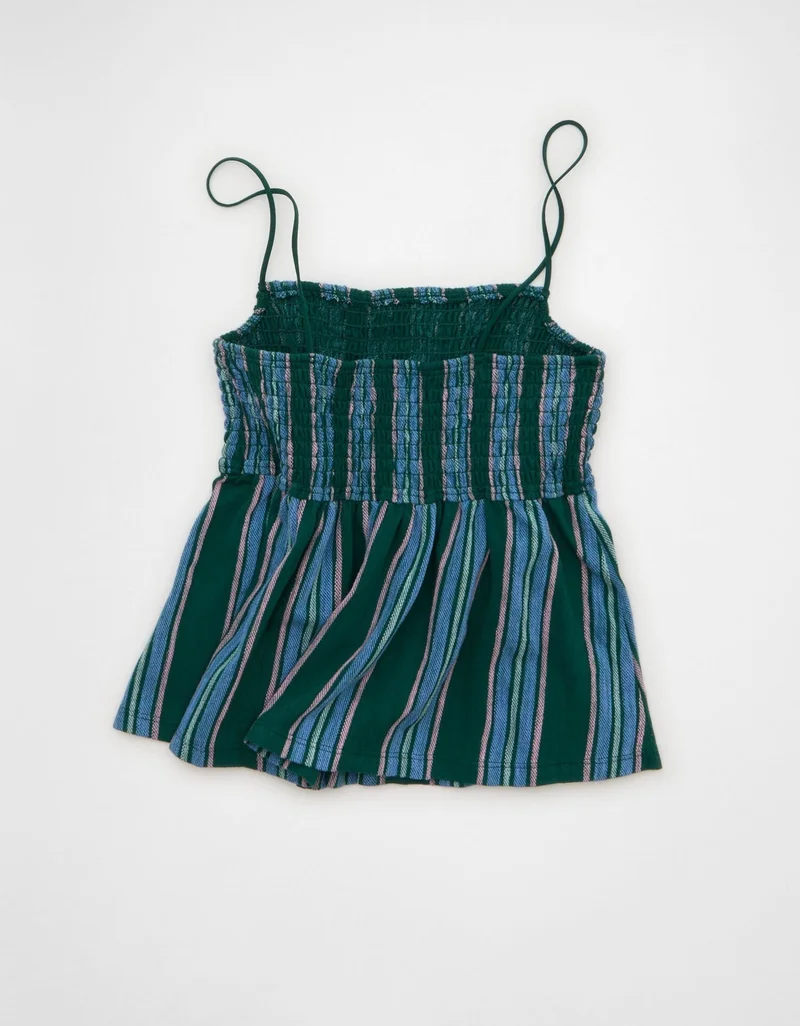 American Eagle  AE Sunchaser Babydoll Smocked Tank Top for Women | Best Price UAE