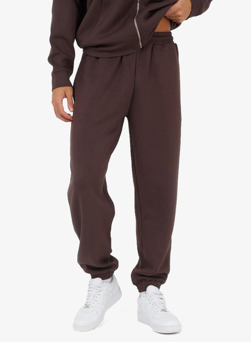 BRAVE SOUL MENS RELAXED FIT JOG PANT WITH SHOELACE DRAWCORD AND CLEAR PLASTIC AGLET ENDS. 2X FRONT BODY SIDE ENTRY POCKETS. - Image 1