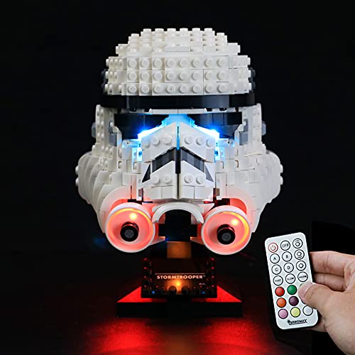 BRIKSMAX Led Lighting Kit for Stormtrooper Helmet  Compatible with Lego 75276 Building Blocks Model Not Include The Lego SetRemoteControl Version - Image 1