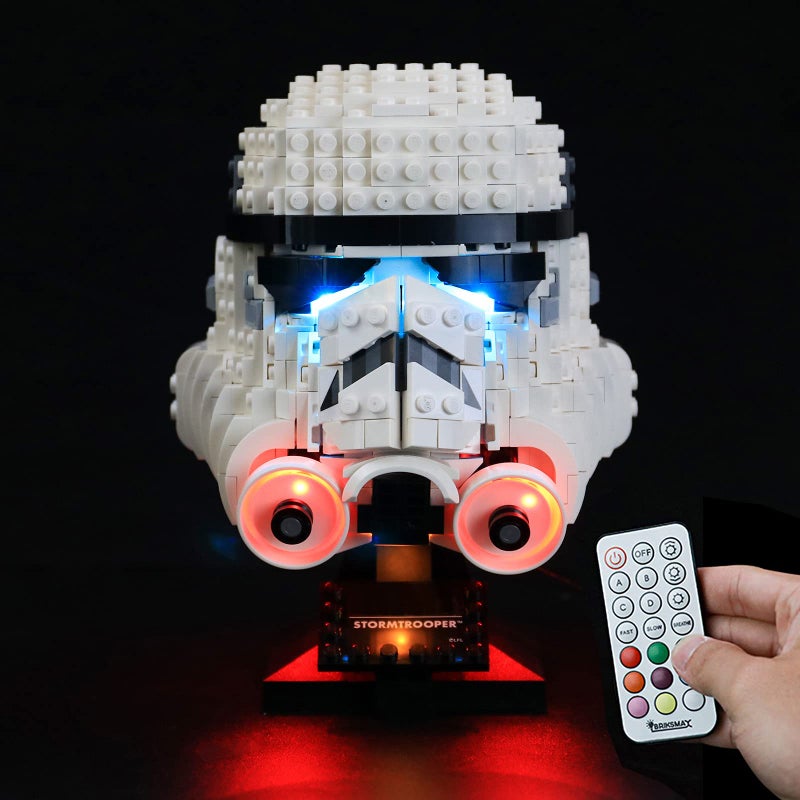 BRIKSMAX Led Lighting Kit for Stormtrooper Helmet  Compatible with Lego 75276 Building Blocks Model Not Include The Lego SetRemoteControl Version - Image 2