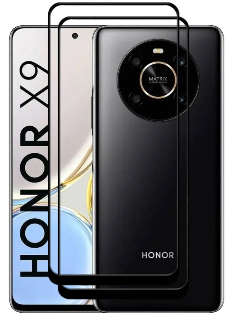 ACLIX 2 Pieces Antistatic ESD Dustproof Premium Quality High Definition Tempered Glass Screen Protector Designed For Honor X9 - Image 1