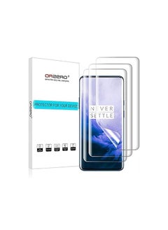 For Oneplus 7 Pro Screen Protector 3 Packs Support In Display Fingerprints Scanner Hd Premium Quality Edge To Edge Full Coverage Silky Slim