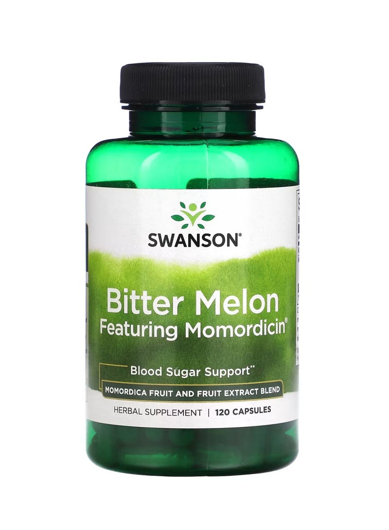 SWANSON Bitter Melon Featuring Momordicin Herbal Supplement Supports Healthy Digestion - 120 Capsules