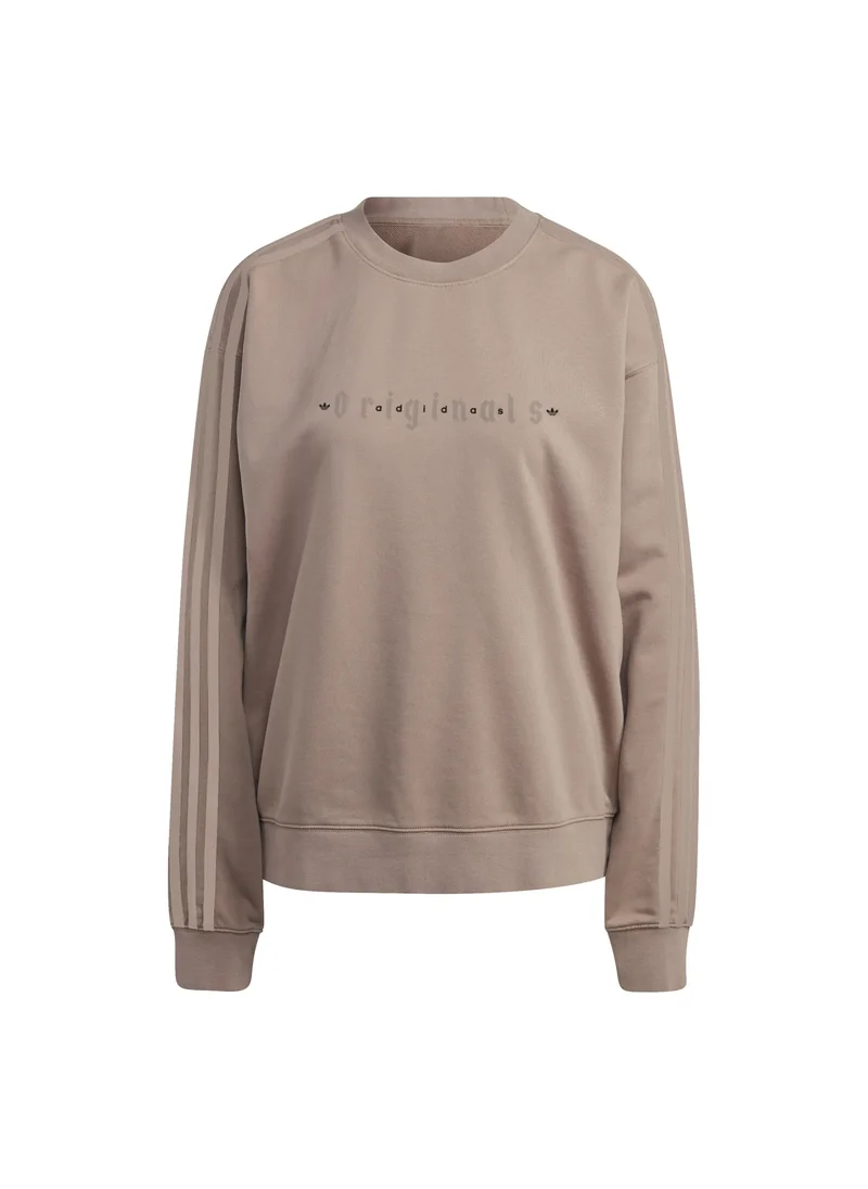 اديداس adidas OS SWEATSHIRT Brown Originals Women SWEATSHIRTS