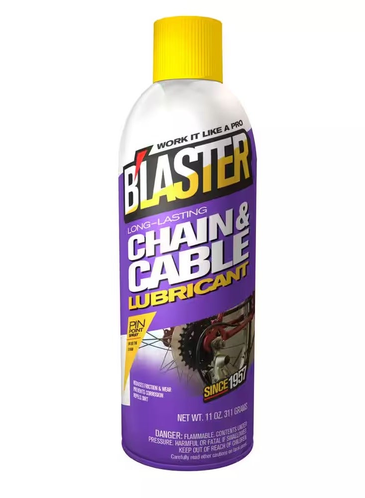 blaster Blaster Long-Lasting Chain and Cable Lubricant Spray 11 oz 