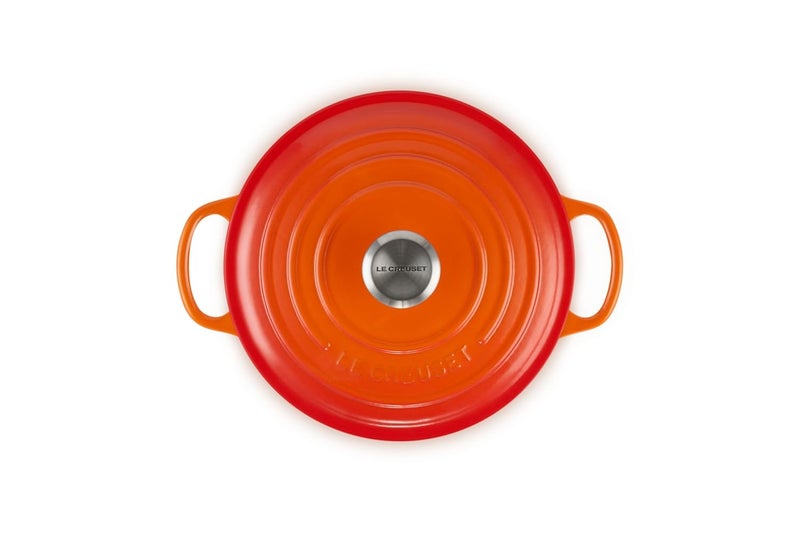 Le Creuset Le Creuset Signature Cast Iron Round Casserole 20 cm Volcanic  - Image 4