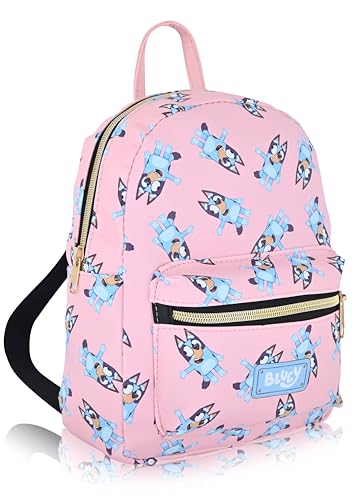 Fast Forward Bluey Backpack for Boys, Girls, Women, Men, Unisex | Cute PU Leather 10" Bluey Mini Backpack Purse Shoulder Purse | Bluey Bag and Bluey Accessories - Image 2