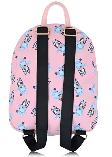 Fast Forward Bluey Backpack for Boys, Girls, Women, Men, Unisex | Cute PU Leather 10" Bluey Mini Backpack Purse Shoulder Purse | Bluey Bag and Bluey Accessories - Image 3