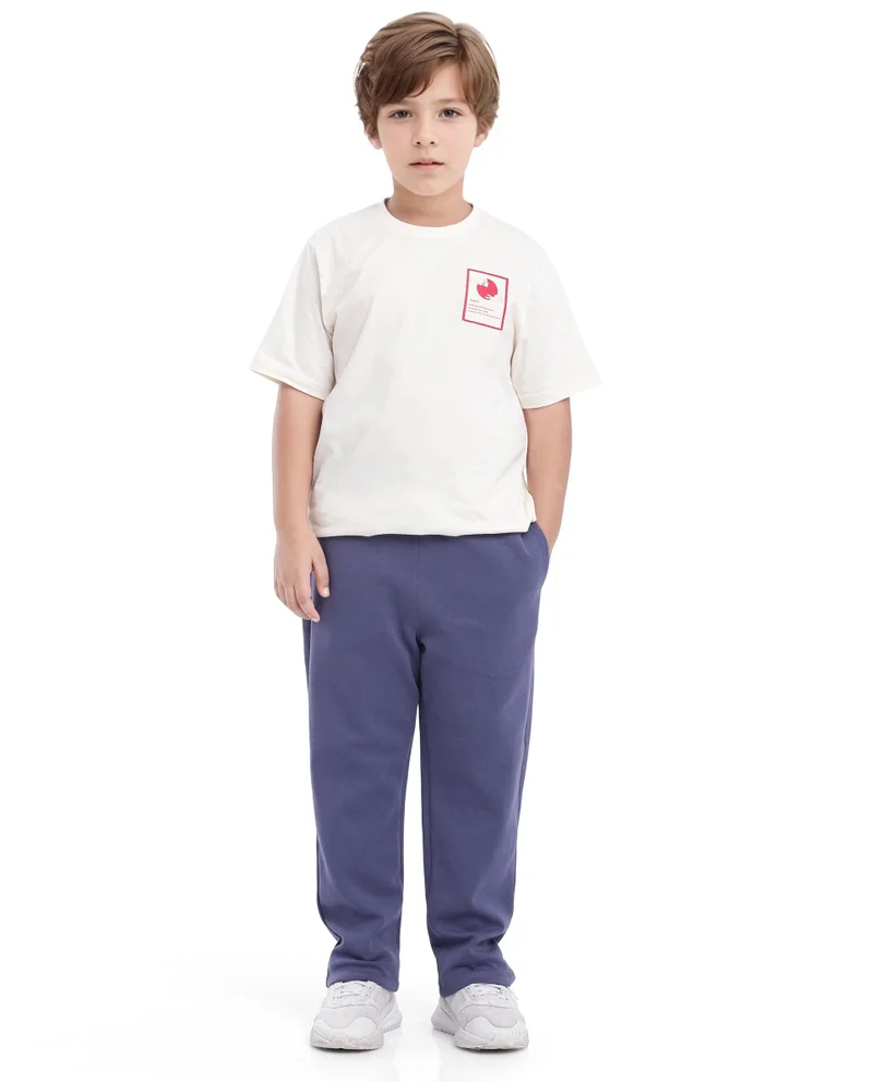 Rare Ones Rare Ones Kids Divo Dusky Purple Cotton Poly Drawstring Solid Trackpant