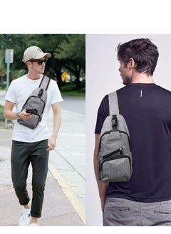SYOSI Sling Bag, Chest Bag with USB Charging Port, Men Lightweight Crossbody For Hiking,Cycling, Traveling  - Image 5
