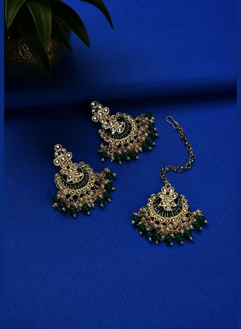SOHI Gold-plated earrings set
