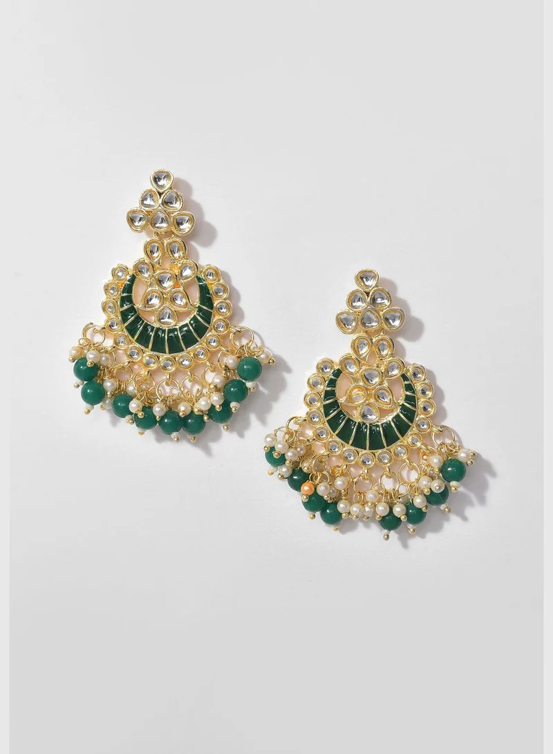 SOHI Gold-plated earrings set