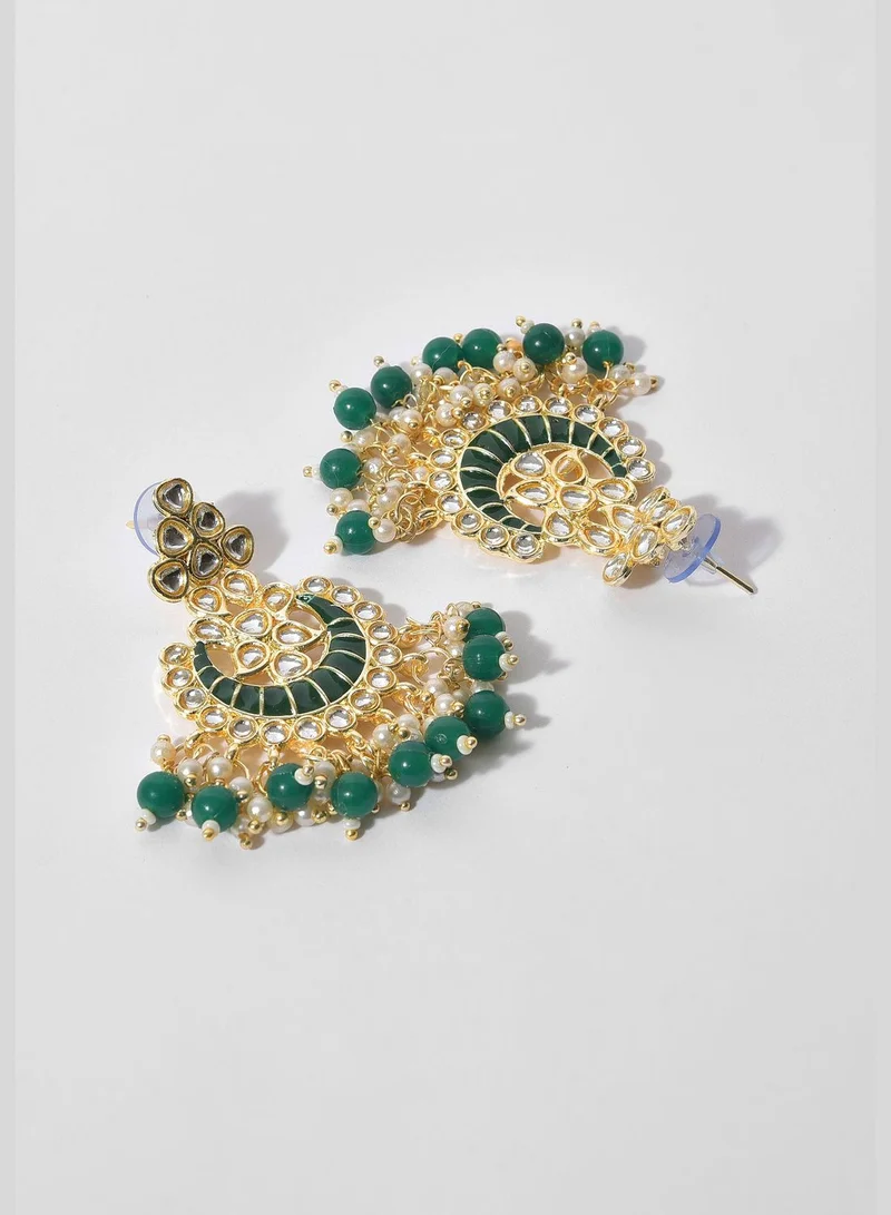 SOHI Gold-plated earrings set