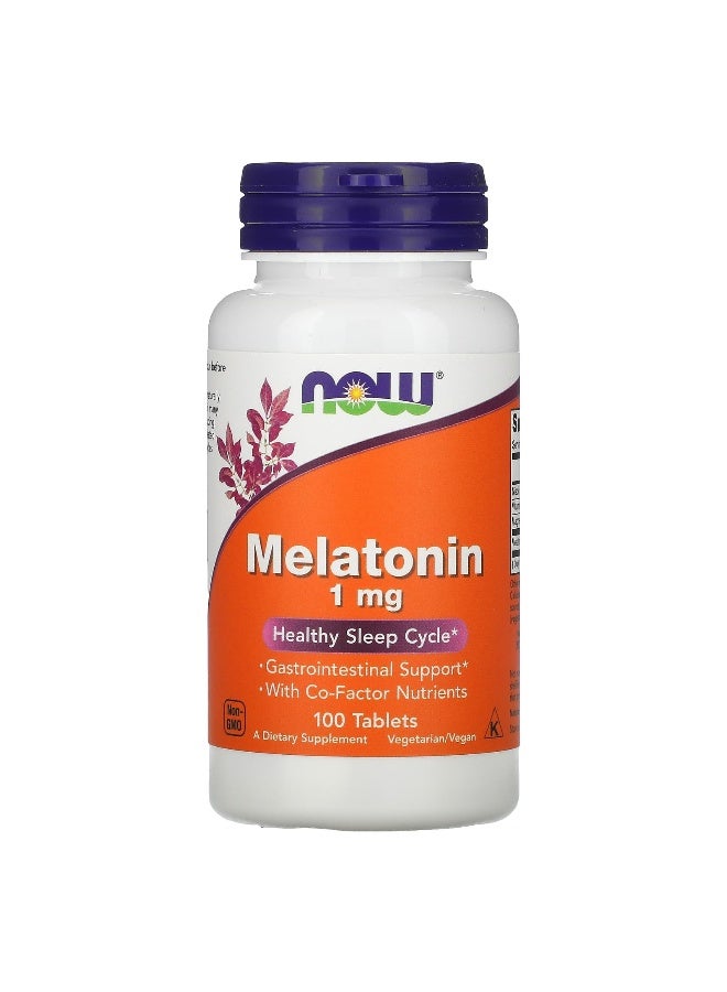 Now Foods Melatonin 1 Mg 100 Tablets - Image 1