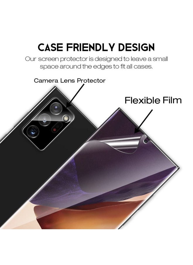 LK Compatible With Samsung Galaxy Note 20 Ultra Protection Screen 2 Pieces Tpu Film Protection Screen Hd Clear Soft Transparent Screen Protector Film  - Image 4