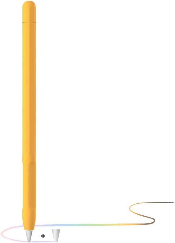 غطاء لقبضة قلم Apple كإكسسوارات حامل لقلم Apple من الجيل الأول مع غطاء واقي للطرف لقلم iPad (برتقالي) - Image 1