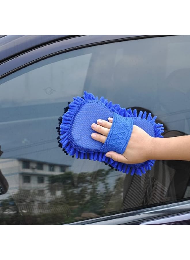 Linjie Car Wash Sponge，Car Wash Glove Fluff Free Car Wash Sponge Chenille Superfine Fiber Car Washing Sponge Used To Wash Various Types Of Vehicles - Image 5
