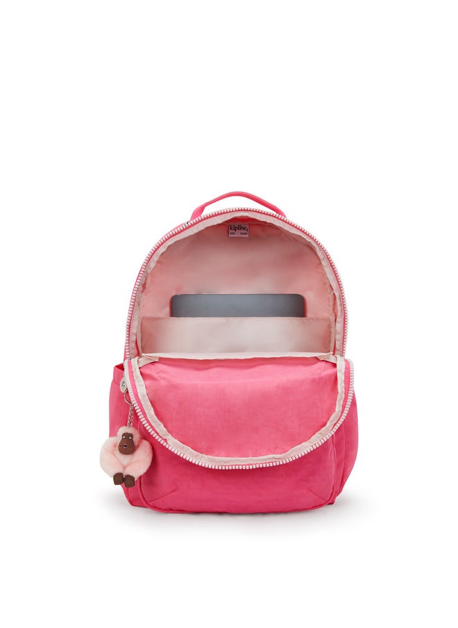 kipling Seoul Happy Pink C Large Backpack  - Image 3