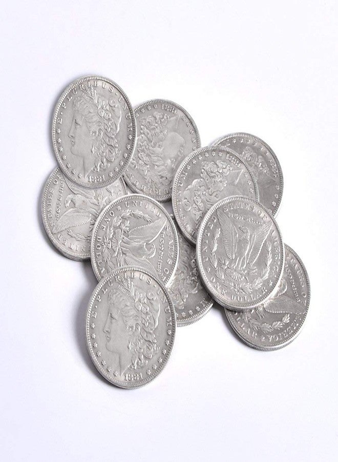 blue-ther Steel Morgan Dollar (3.8cm Dia) Magic Tricks Can Be Sucked Props Accessories Used Appearing/Disappearing Coin Magie Props (10pcs) - Image 2
