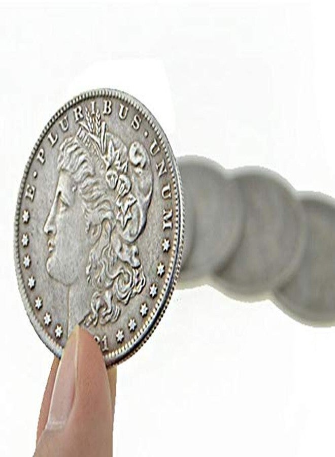 blue-ther Steel Morgan Dollar (3.8cm Dia) Magic Tricks Can Be Sucked Props Accessories Used Appearing/Disappearing Coin Magie Props (10pcs) - Image 1