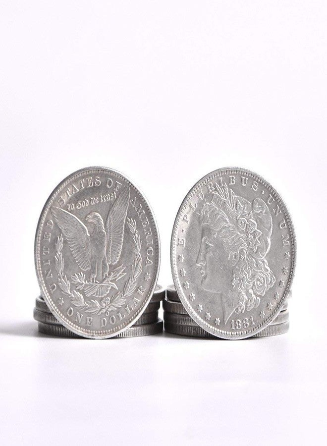 blue-ther Steel Morgan Dollar (3.8cm Dia) Magic Tricks Can Be Sucked Props Accessories Used Appearing/Disappearing Coin Magie Props (10pcs) - Image 3