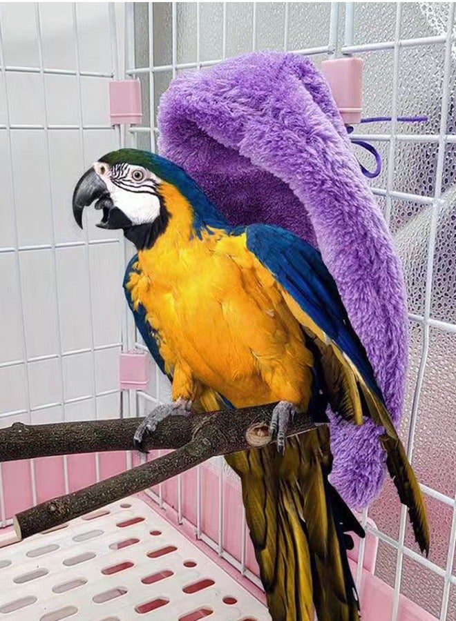 خيمة الطيور الفخمة ، لعبة ببغاء ، زاوية مريحة معلقة دافئ بطلاط طائر العش سرير الطيور ، عشب قفص العوز - Image 2