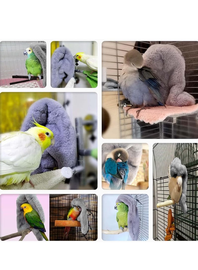 خيمة الطيور الفخمة ، لعبة ببغاء ، زاوية مريحة معلقة دافئ بطلاط طائر العش سرير الطيور ، عشب قفص العوز - Image 3