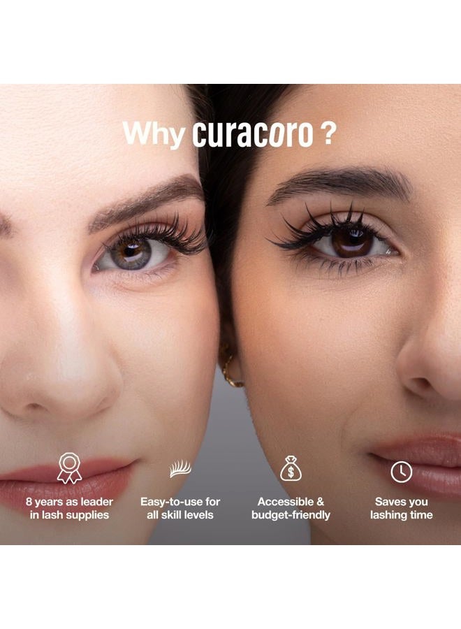 CURACORO Camellia Super Mink Textured Lashes 0.07mm C Mix - Image 2