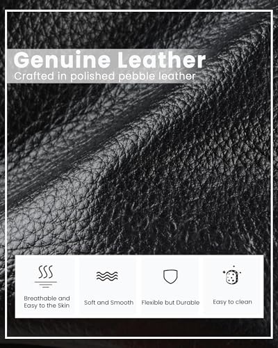 befen Black Genuine Leather Crossbody Purses for Women, Women's Small Crossbody Shoulder Bag Travel Purse with Built in RFID Wallet - Image 5