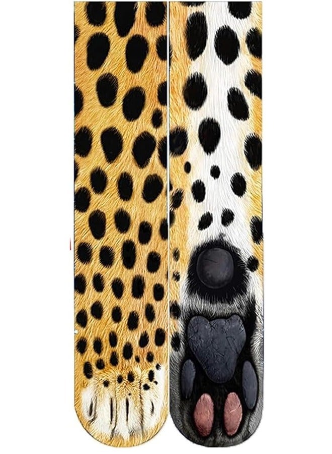 Excefore Paws Socks - Funny 3D Animal Socks Crazy Cat Tiger Dog Paw Crew Socks, Christmas Gifts for Women, Men, Christmas Decorations 1 Pair - Image 2