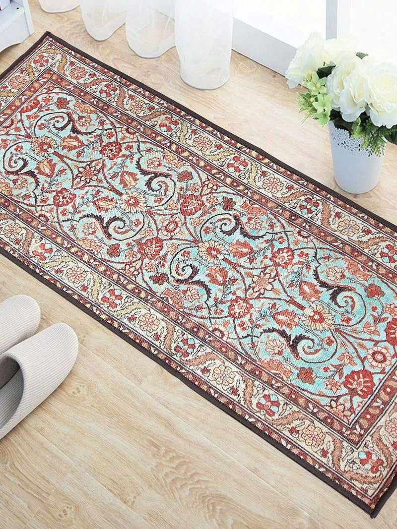 Status Contract Polypropylene Anti Skid Runner for Living Area | Rug for Bedroom |Rug for Dining Kitchen | Rug for Dining Table | Rug for Floor with Anti Slip Backing- 56X140 CM, Multi - Image 4