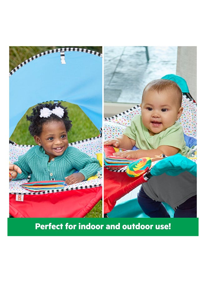 Bright Starts Pop ‘N Jump Sweet Treats Portable Activity Jumper with Canopy & Toys - 6 to 12 Months - Image 5