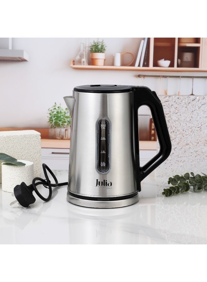 جوليا غلاية جوليا الكهربائية سعة 1.8 لتر مع هيكل من الفولاذ المقاوم للصدأ - Image 1