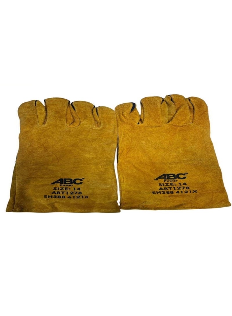 اي بي سي قفازات صناعية مقاس 14 – ABC موديل ART1278 للحماية الصناعية والأعمال الشاقة