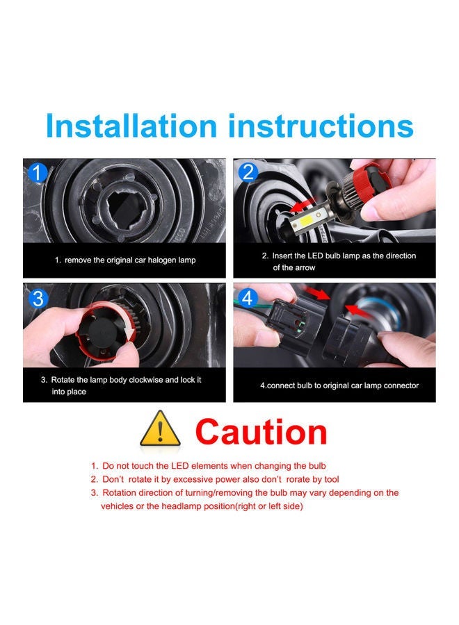 MUNTAQI 2-Piece H7 LED Car Fog Light Set - Image 3