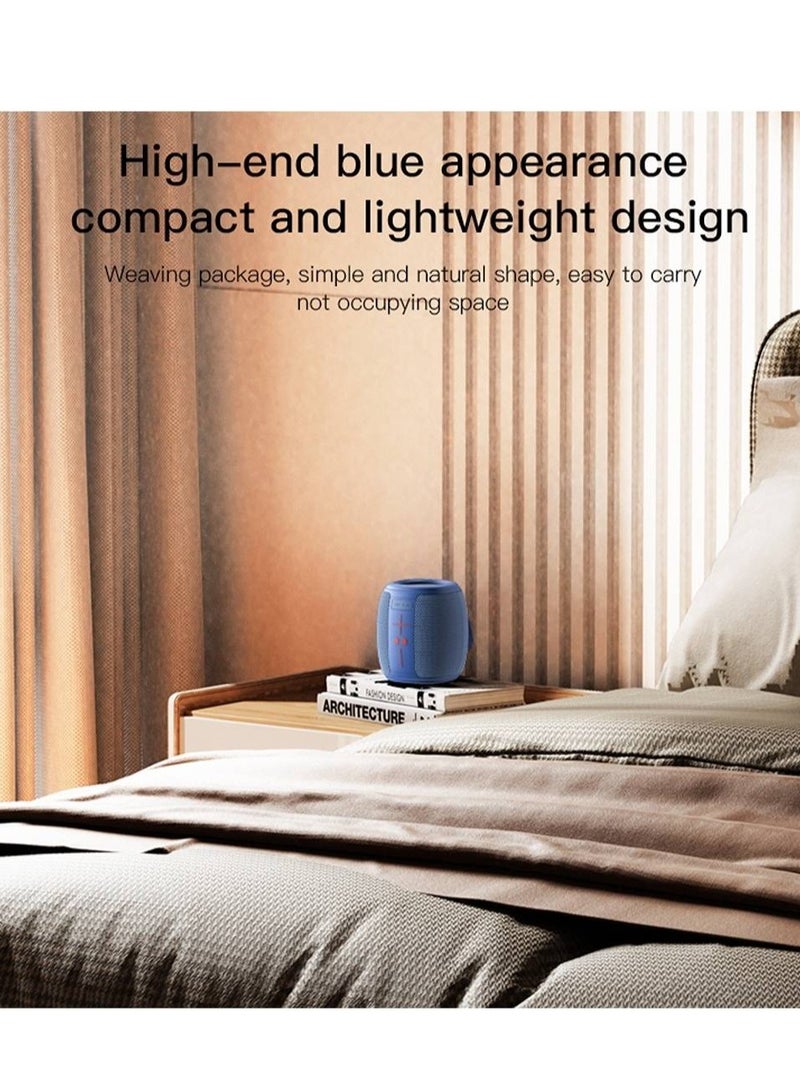 Yesido YSW14 Wireless Bluetooth Speaker || Deep Bass Sound with 66mm Driver, RGB Ambient Light Strip, USB & SD Card Support, Dual Playback Modes, 1200mAh Rechargeable Battery – Portable Stereo Music System for Home, Outdoor, Parties, Travel – Blue - Image 2