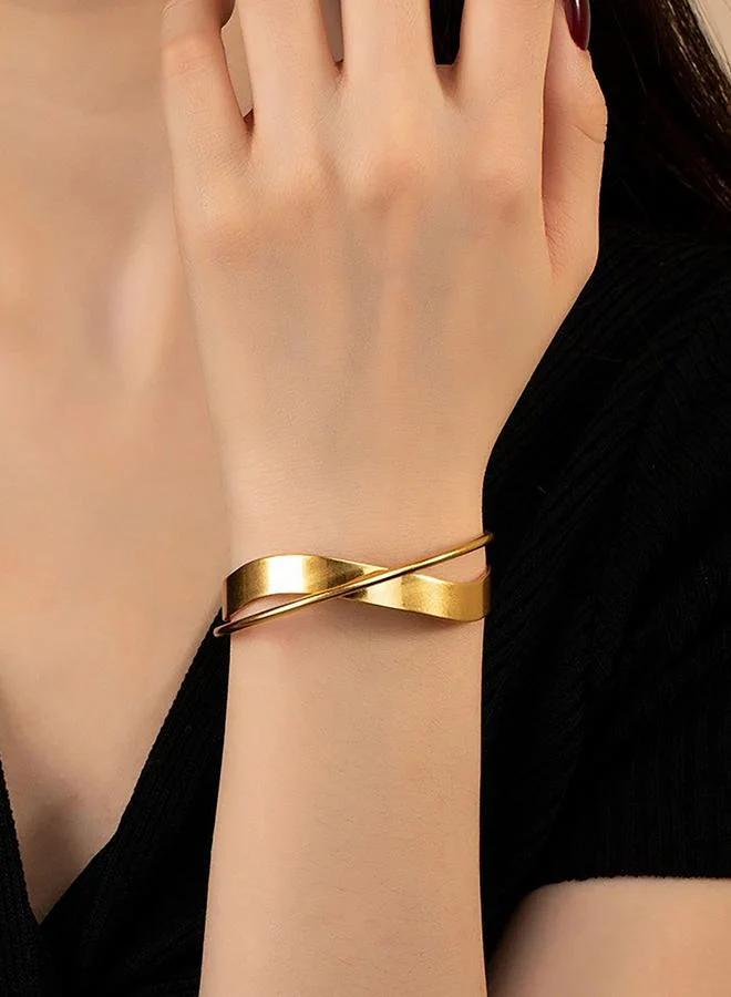 Take Two Crossover Open-Cuff Bracelet