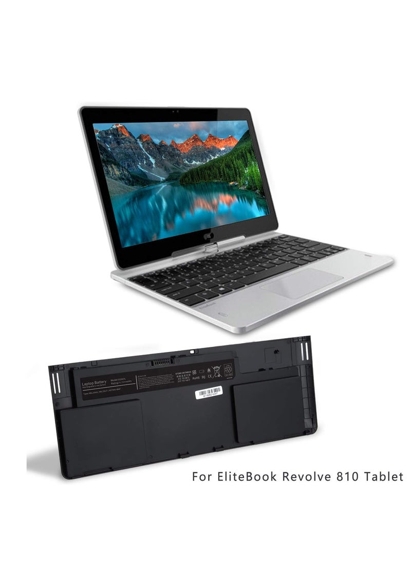 Generic K-Key OD06XL OD06 Laptop Battery for HP EliteBook Revolve 810 G1 G2 G3 Tablet 11.6" i7-3687U i7-4600U i5-3437U ODO6XL 0D06XL 698750-171 698750-1C 1 698943-001 HSTNN-IB4F HSTNN-W91C H6L25AA H6L25UT  - Image 4