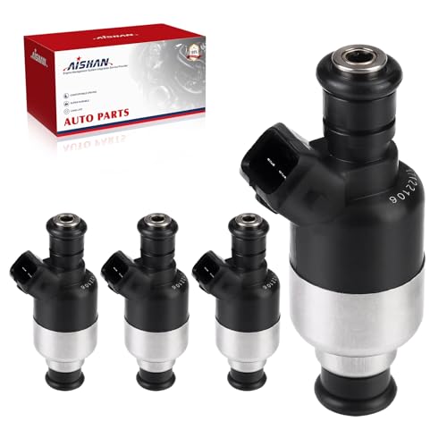 AISHAN 4PCS Fuel Injectors 6 Holes Compatible with Chevy Cavalier S10 for GMC Sonoma for Pontiac Sunfire for Isuzu Hombre 1998 1999 2000 L4 22L Replace 17122106 17113512 - Image 1