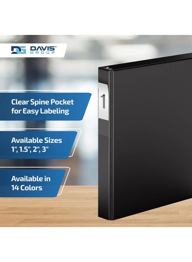 Davis Group Premium Economy, Angle D Ring, Binder, 6 Pack 1" - Image 4