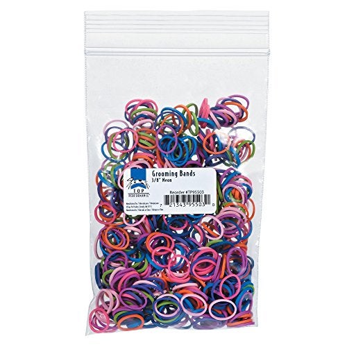 Top Performance Grooming Bands for Dogs, 3/8-Inch, Neon Colors - Image 1