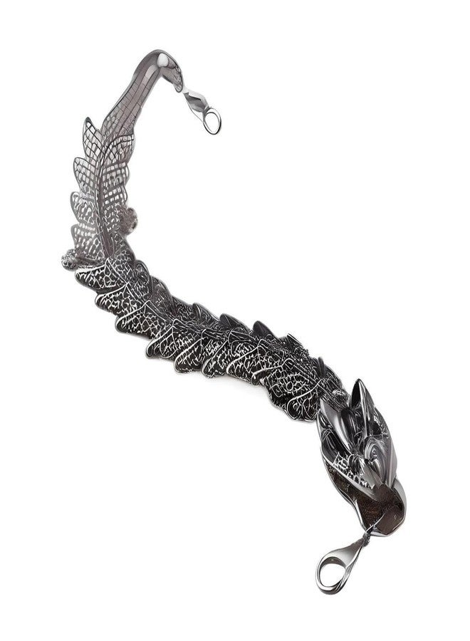 THE MEN THING TIBETAN DRAGON -15" mm Pure Alloy Bracelet with Lobster Claw Buckle for Men & Boys (8" inch) - Image 1