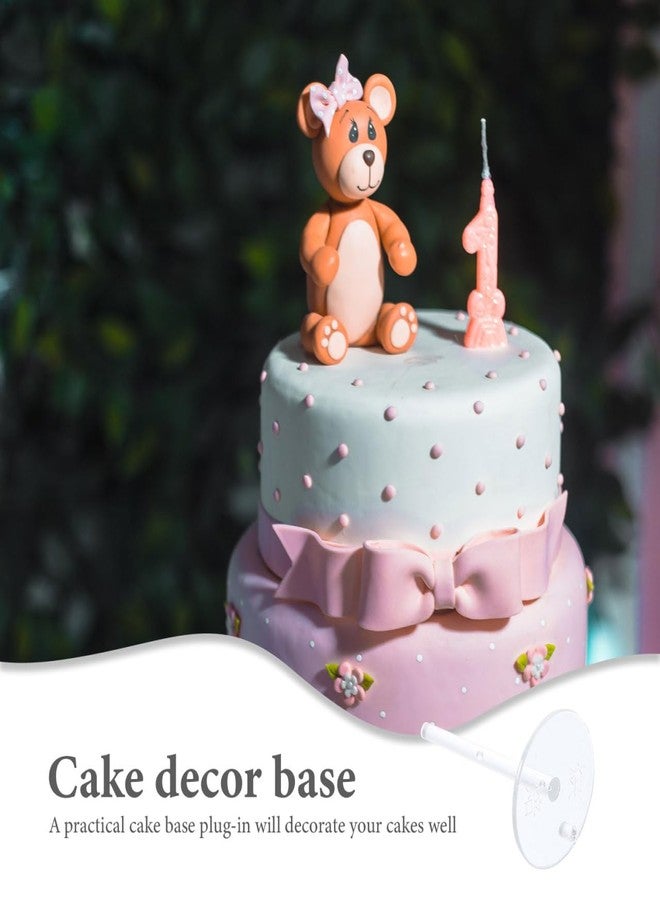 TOYANDONA 100pcs Cake Flower Nail Lifters Plastic Cake Decorating Nails Diy Cake Decorating Stick Nails Plumbing Tools Doll Holder Doll Topper Support Base for Baking - Image 5