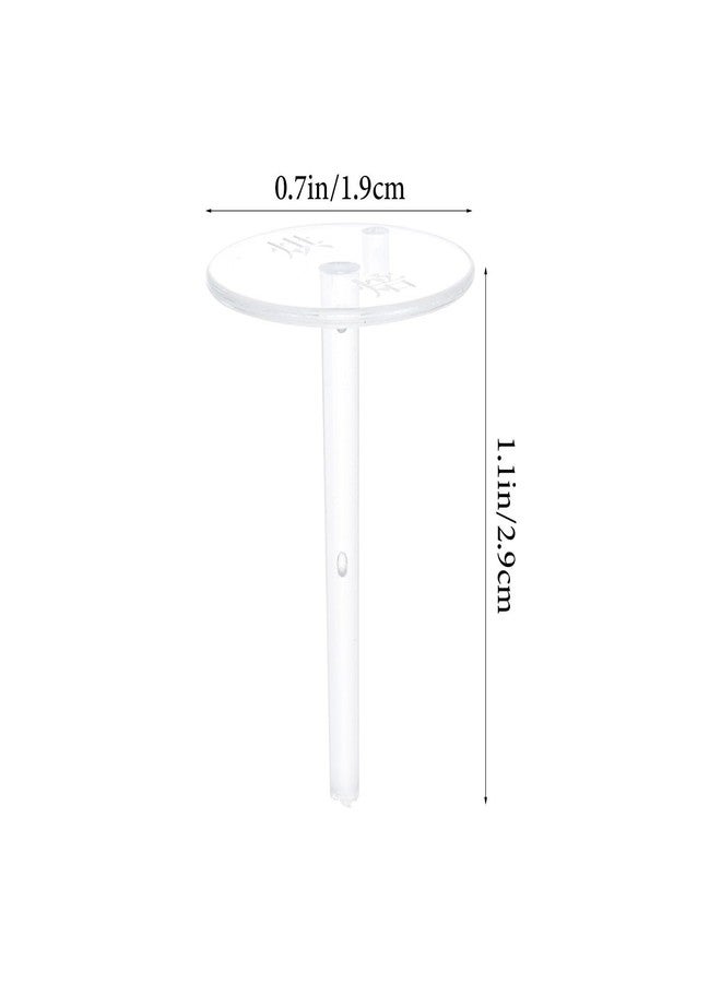 TOYANDONA 100pcs Cake Flower Nail Lifters Plastic Cake Decorating Nails Diy Cake Decorating Stick Nails Plumbing Tools Doll Holder Doll Topper Support Base for Baking - Image 4